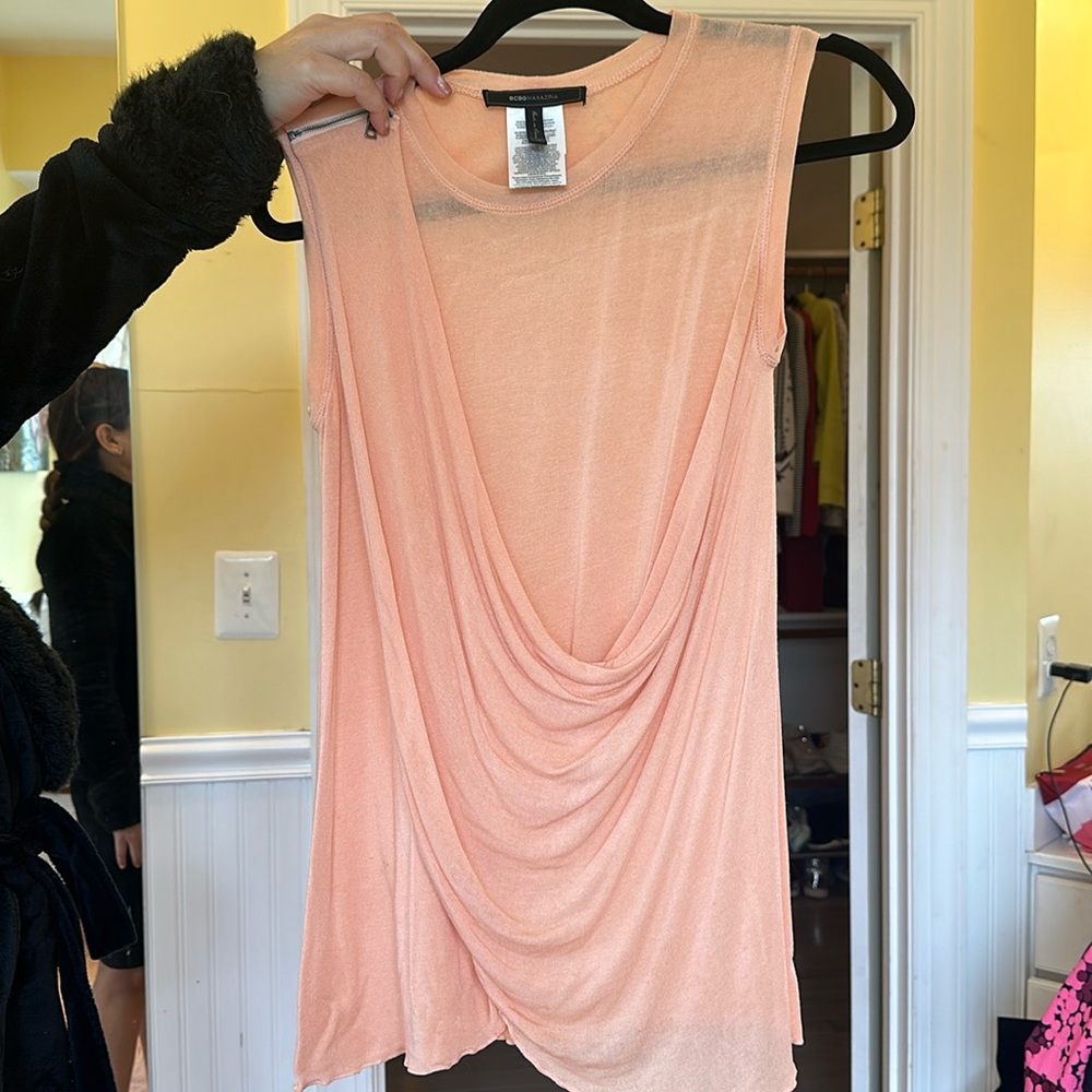 BCBG MAXAZRIA peach blouse, perfect condition, worn once